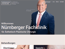 Tablet Screenshot of nuernberger-fachklinik.de